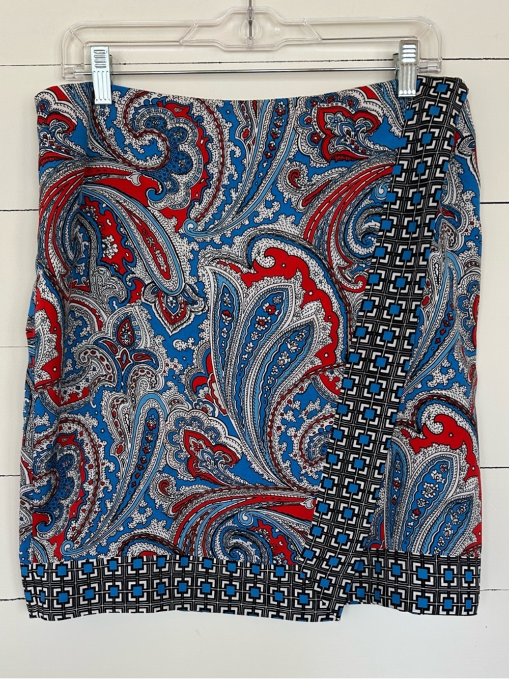 New York & Co Faux Lined Wrap Skirt. Size 12 - Picture 1 of 6
